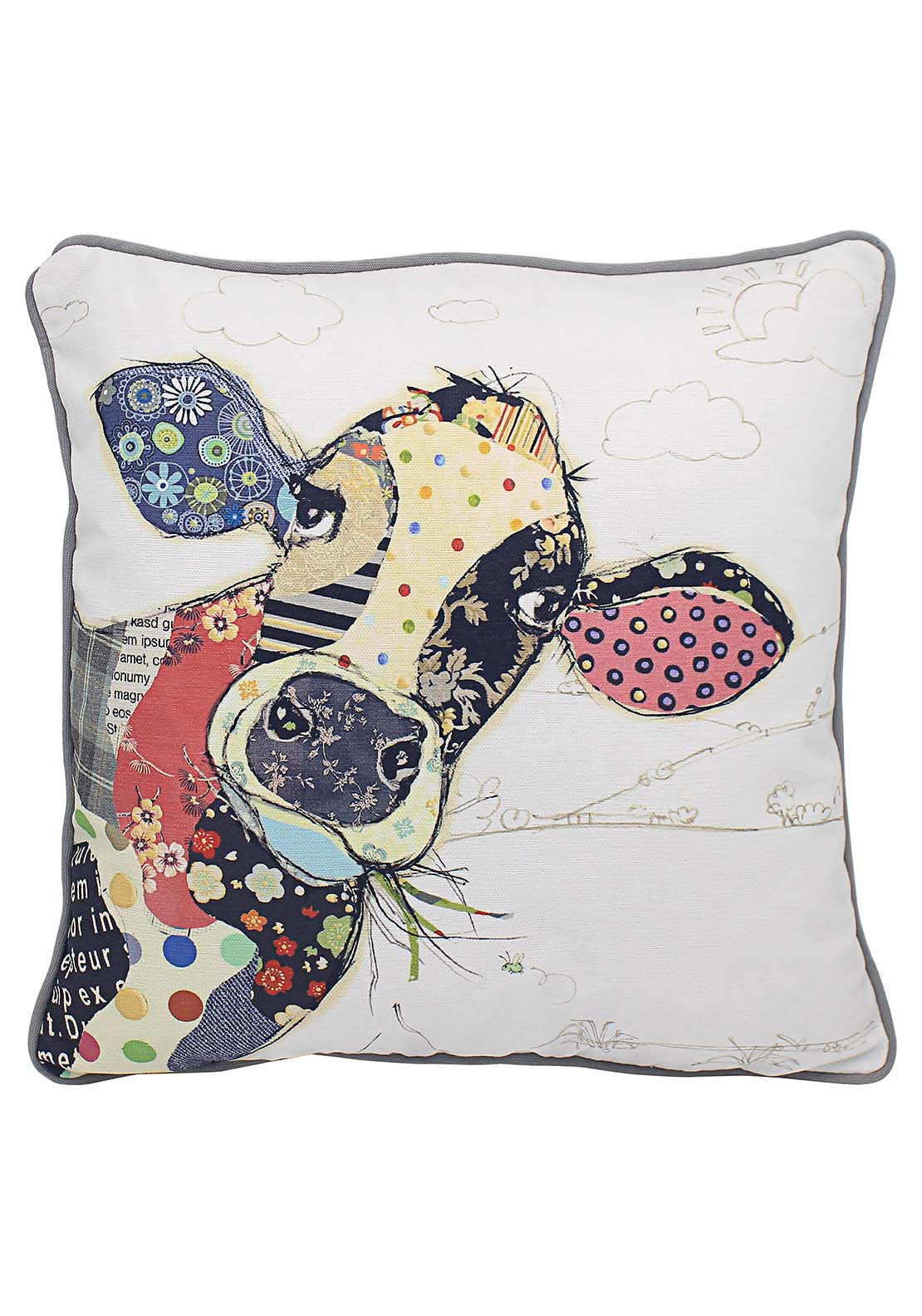 Connie Cow Filled Cushion