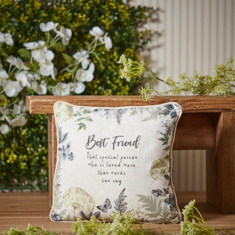 Spring Cottage Friend Cushion – Green Dandelions