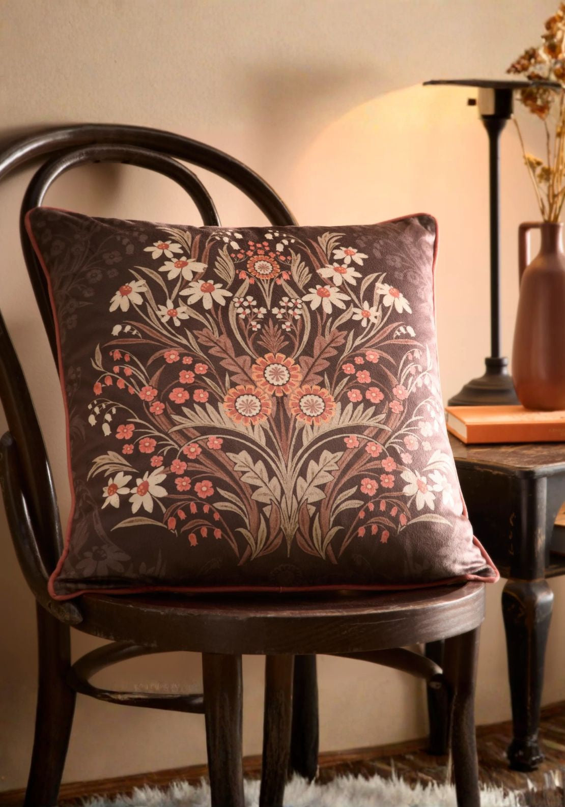 Alice Chocolate Cushion – Brown