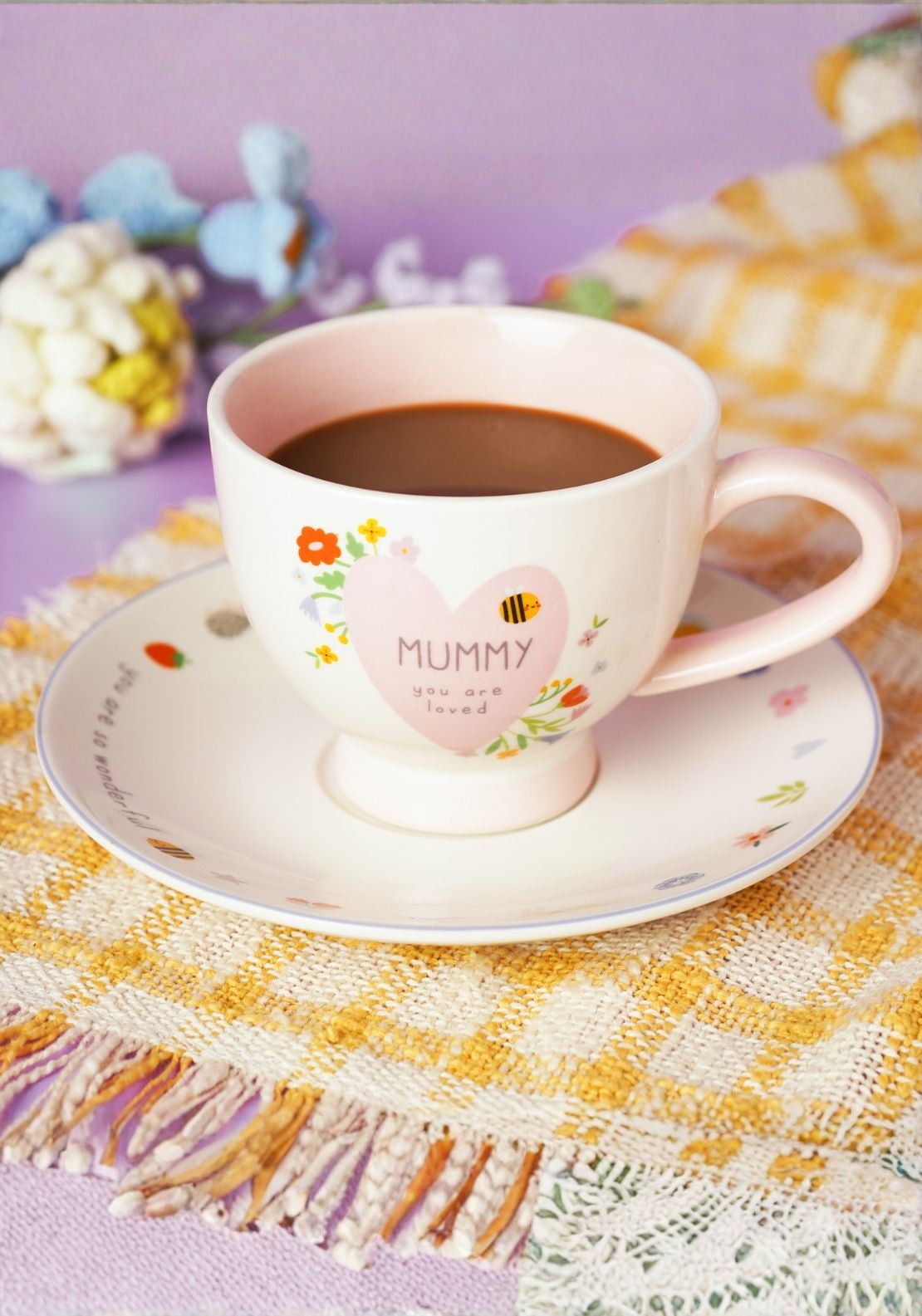 Cup & Saucer ‘Mummy’ – Multi