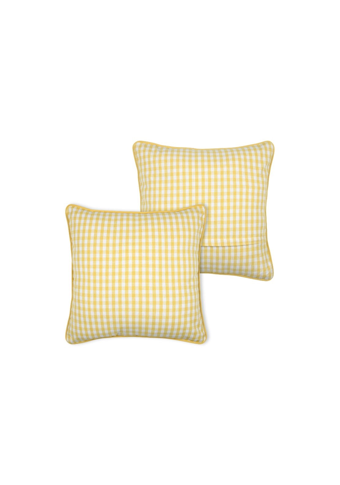 Bardot Cushion – Yellow / White