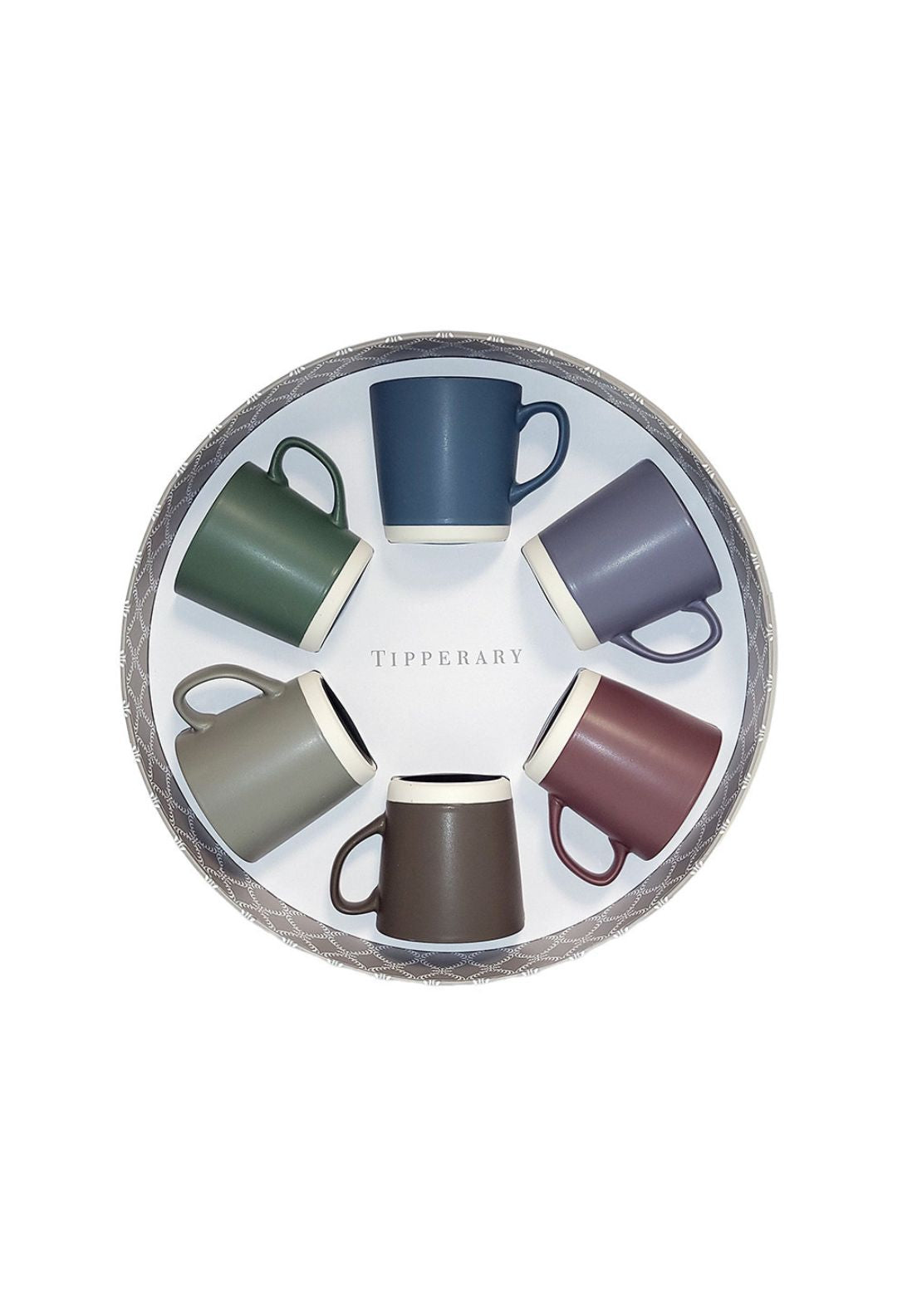 Set Of 6 Pottery Mugs – Multi