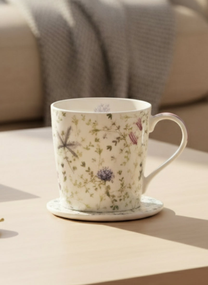 Floral Mug & Coaster Set – Floral