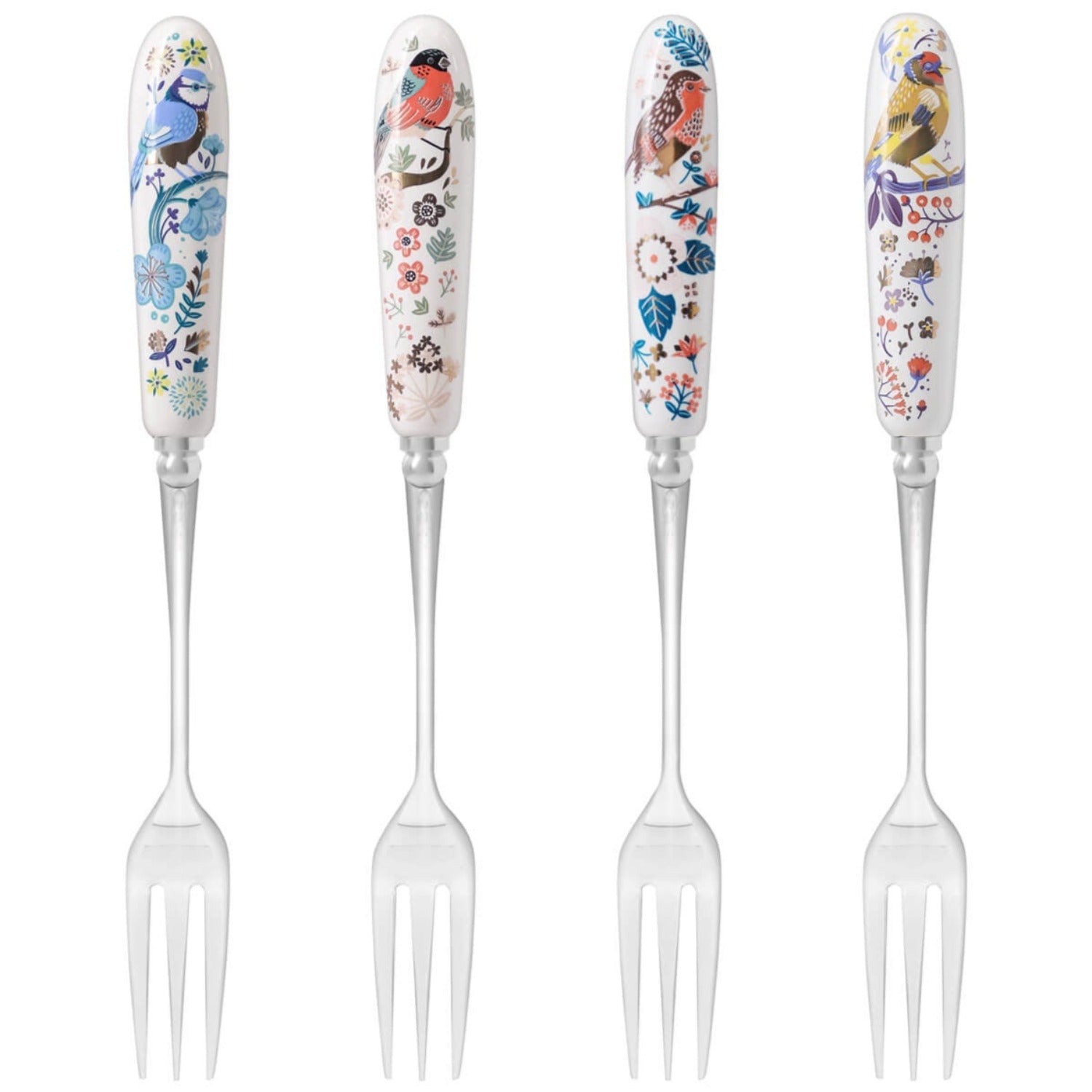 Birdy 4 piece Dessert Fork Gift Set