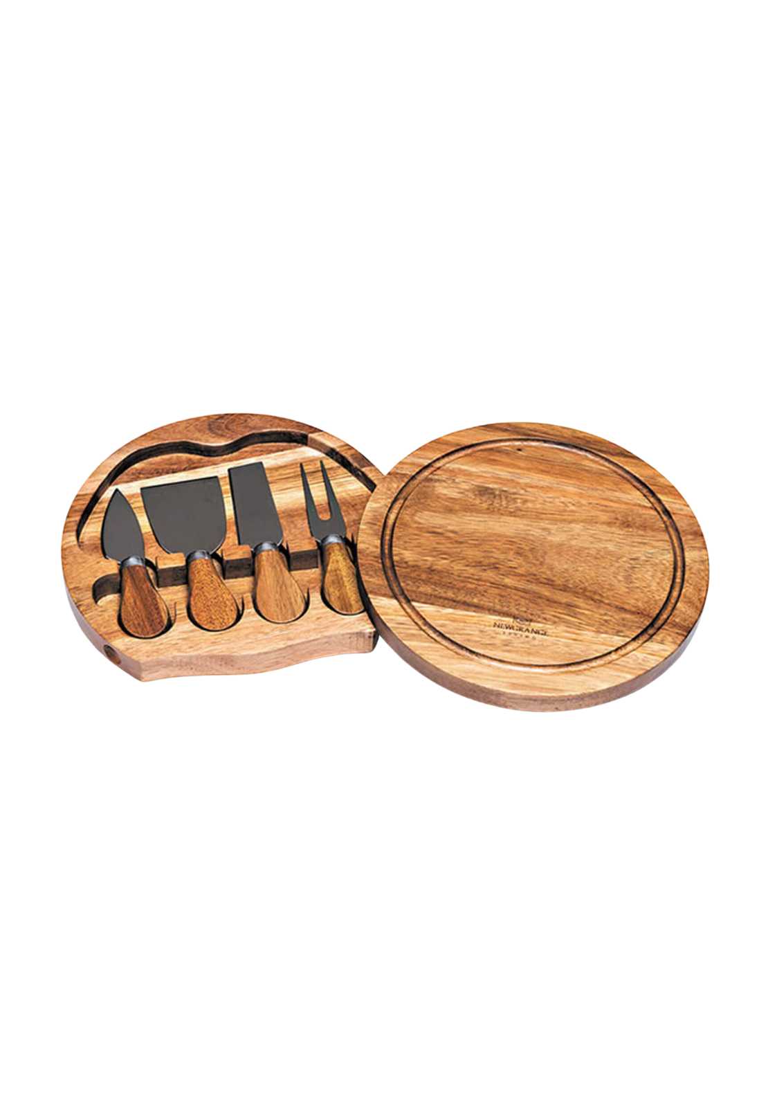 Round Cheese Board with Knifes