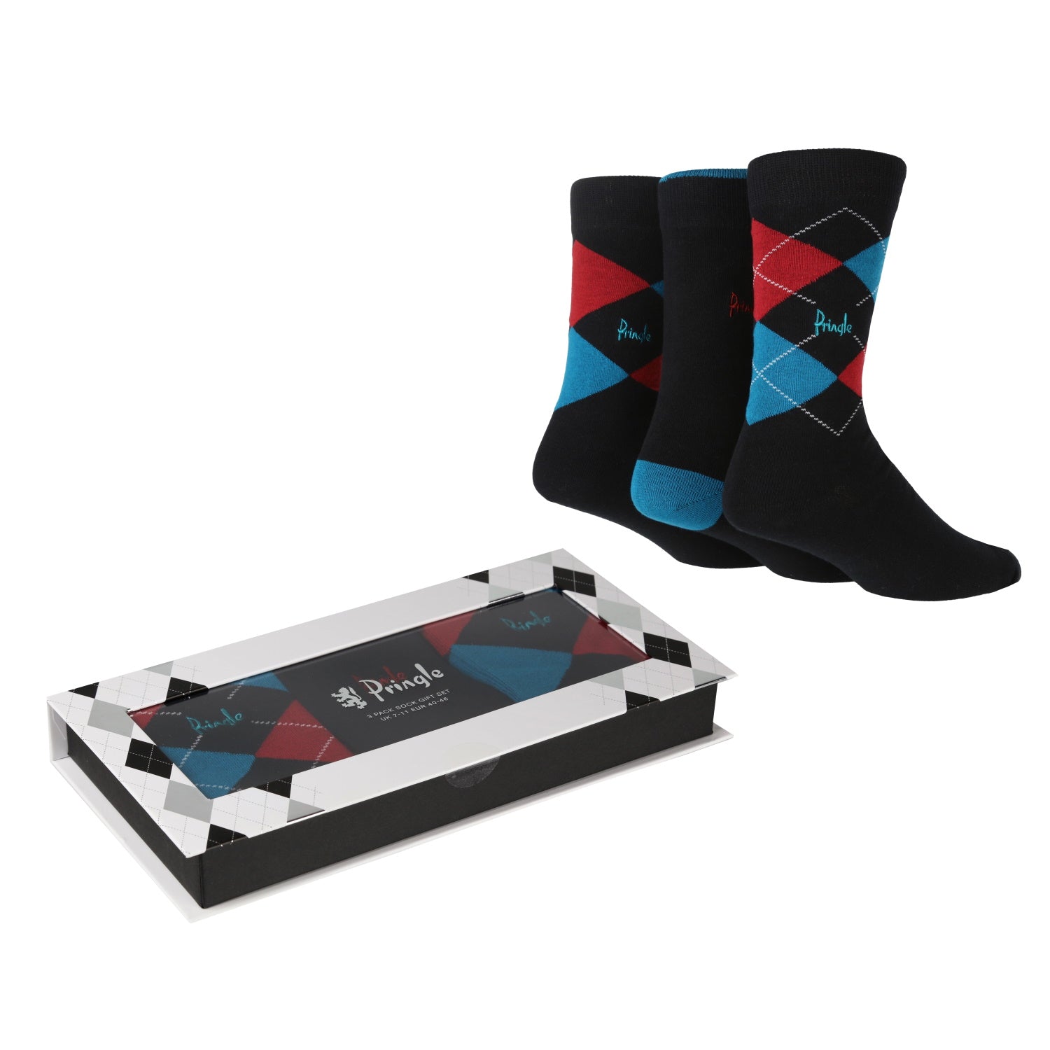 Waverly 3 Pack Boxed Socks – Black