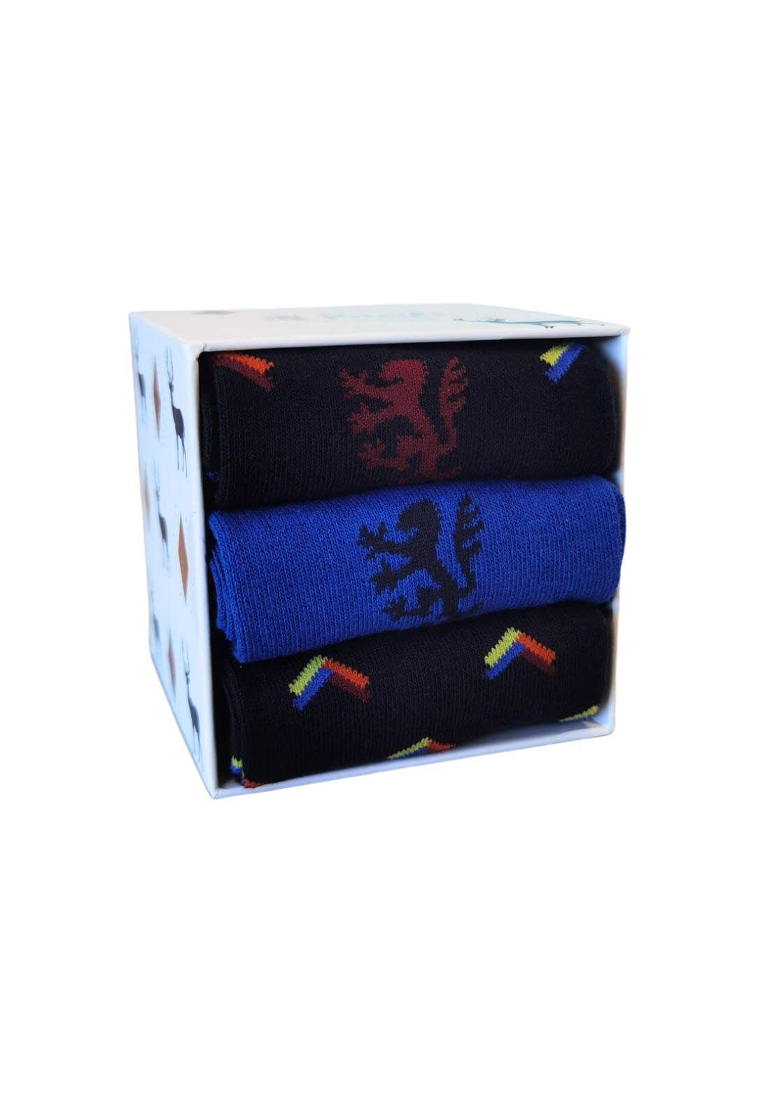 3 Pack Boxed Socks – Multi