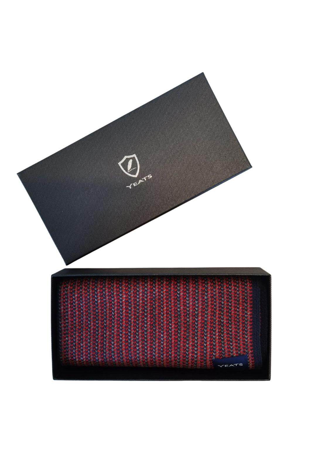 Boxed Raschel Scarves – Red