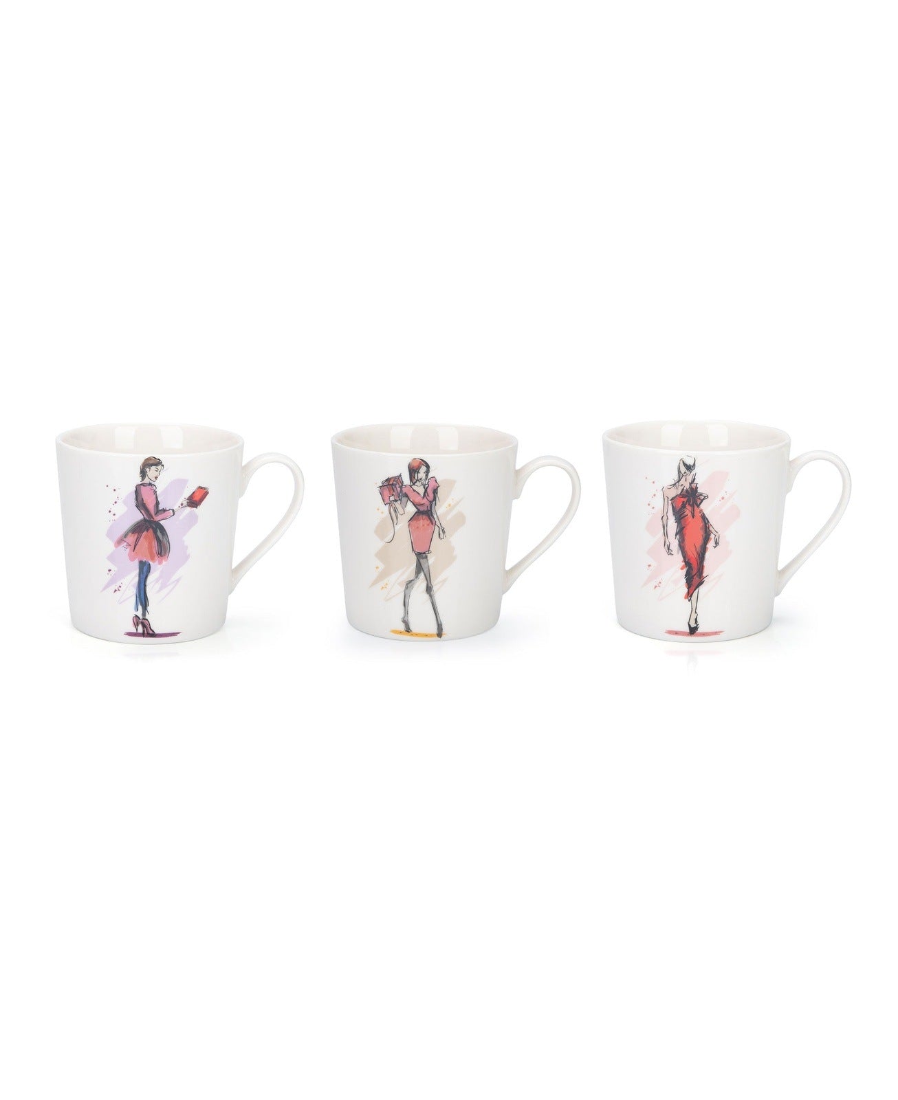 High Fashion Set Of 6 Mugs – White
